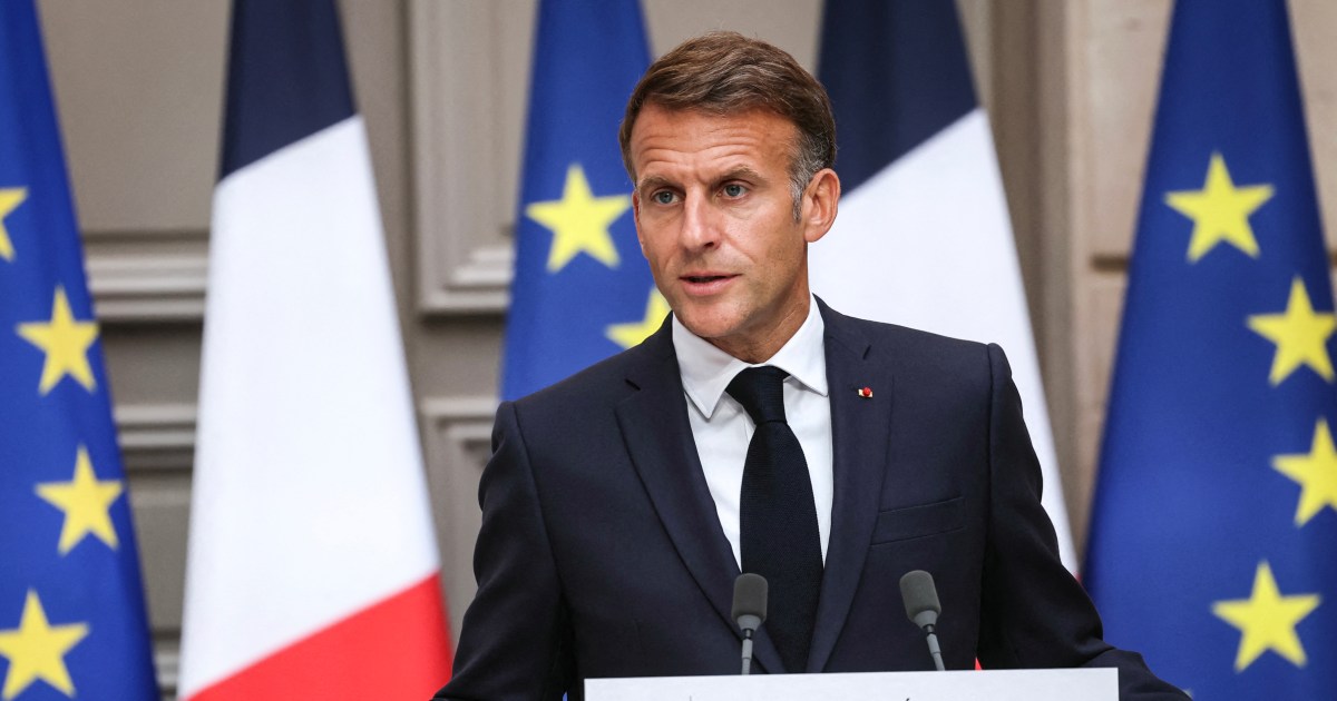 Macron ordena proteções para infraestruturas, citando uma ameaça russa crescente
