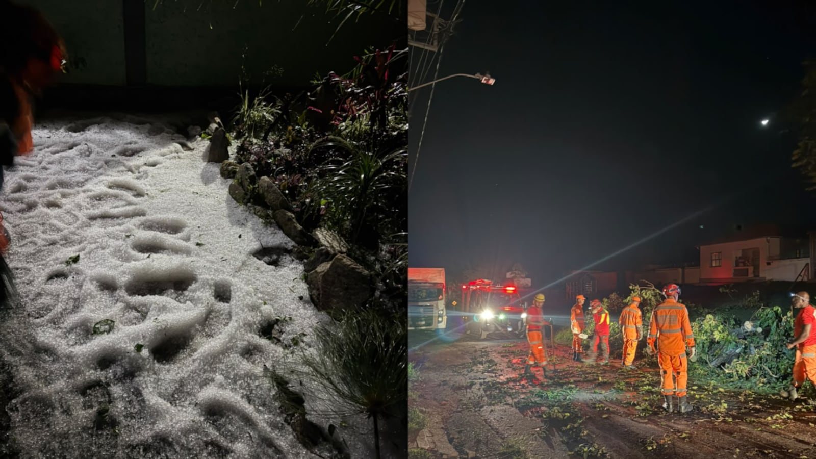 Apesar dos transtornos provocados pela chuva, ninguém ficou ferido