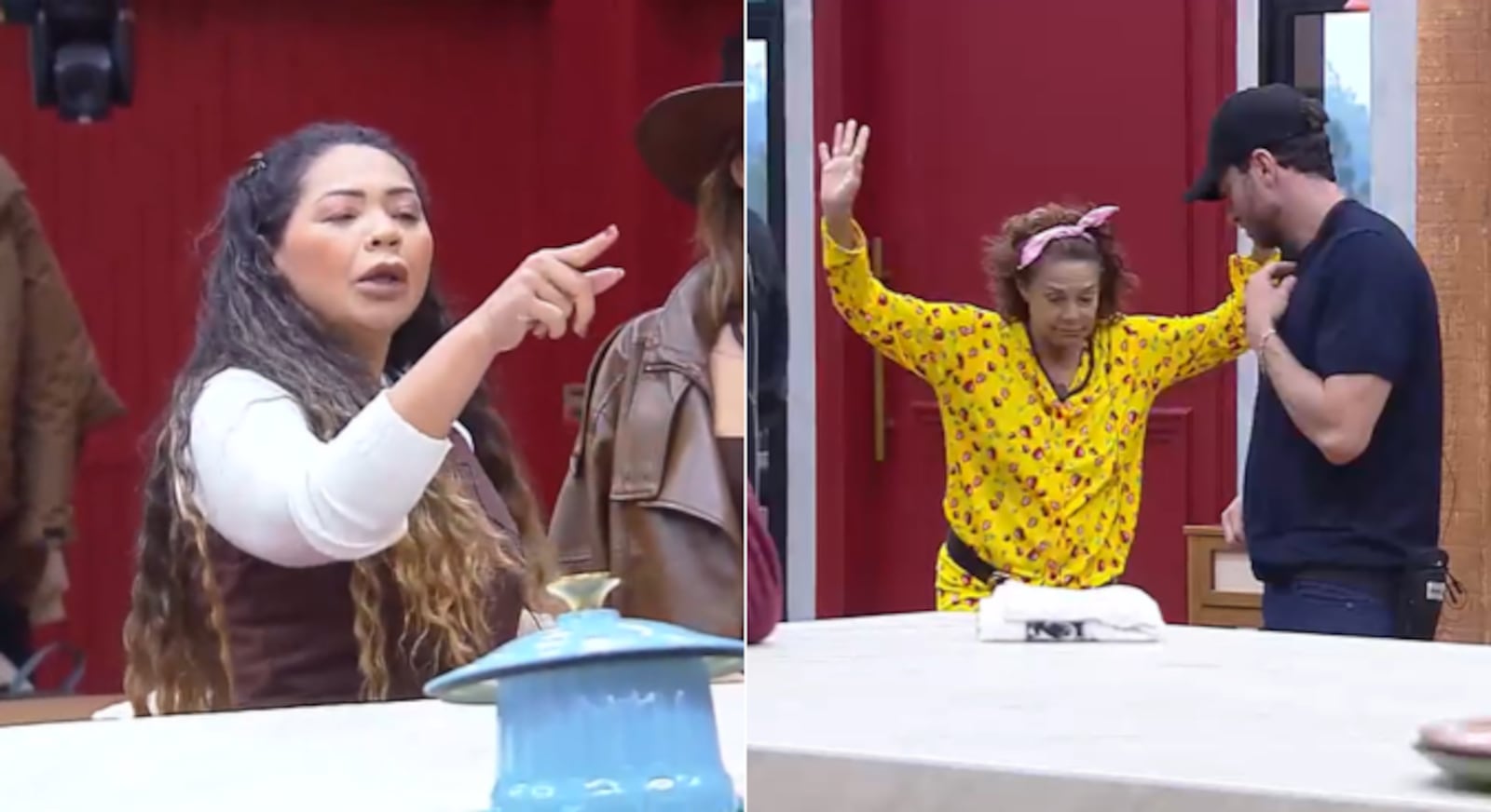 Darlin e Giovanna estão elevando os níveis de rivalidade Reprodução/RecordPlus