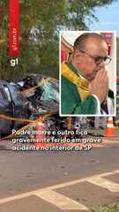 Padre morre e outro fica gravemente ferido em acidente no interior de SP