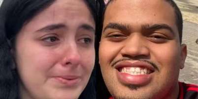 Alicia Garcez, de 20 anos, m&atilde;e da beb&ecirc;, e o ex, supeito pelo crime, Jo&atilde;o Pedro Santos Alves Foto: Reprodu&ccedil;&atilde;o/TV Tribuna