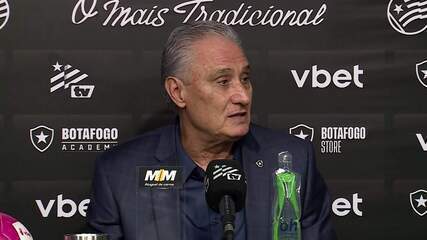 Tite explica estilo de jogo: "A cara é do Botafogo, não a minha"