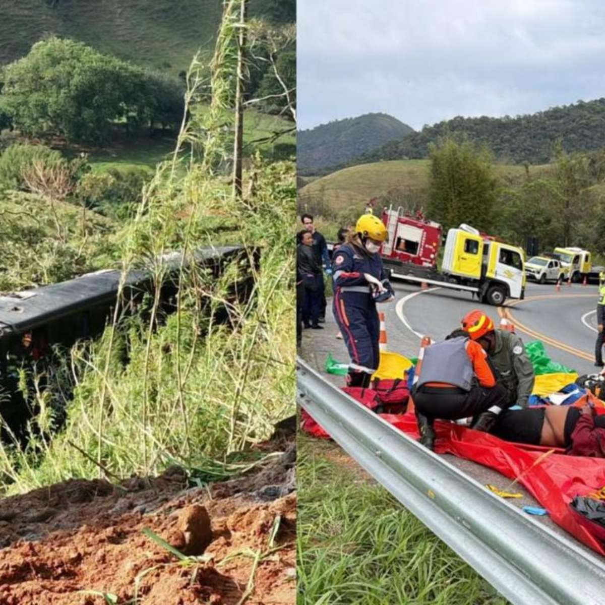 Quem são as vítimas do acidente de ônibus que caiu em ribanceira em São Paulo