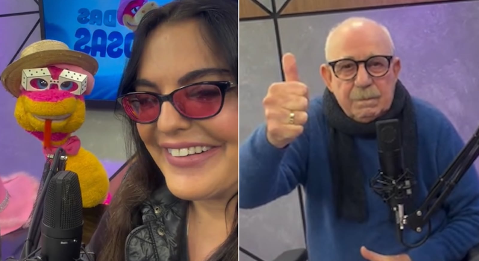 Fãs celebram Renato Lombardi e Fabíola Reipert juntos no podcast Reprodução/Instagram