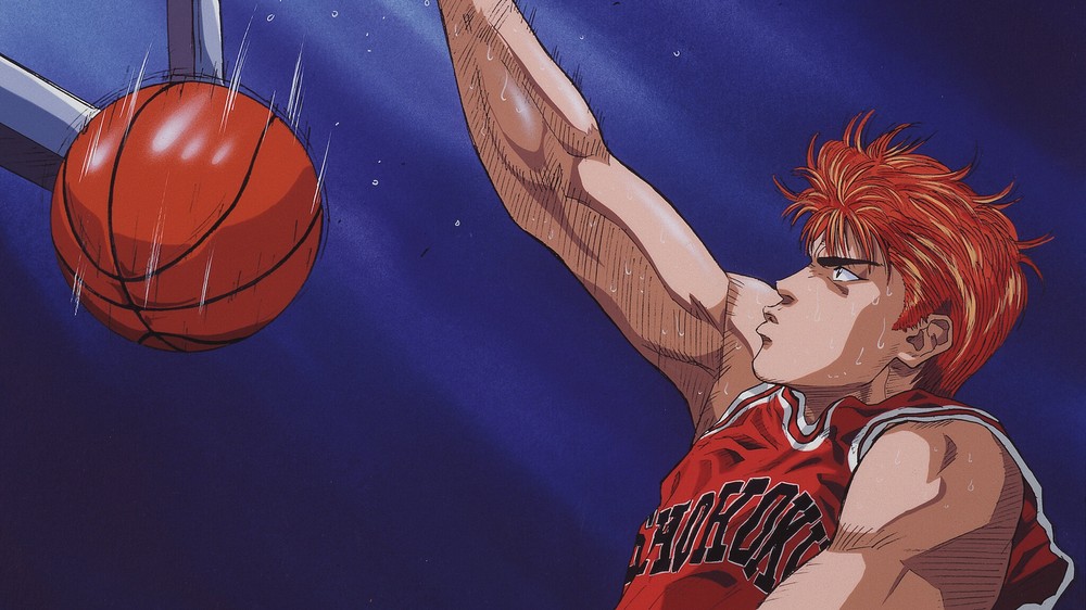 Slam Dunk conta a história de Hanamichi Sakuragi e ajudou a popularizar o basquete pelo Japão — Foto: Reprodução/Toei Animation