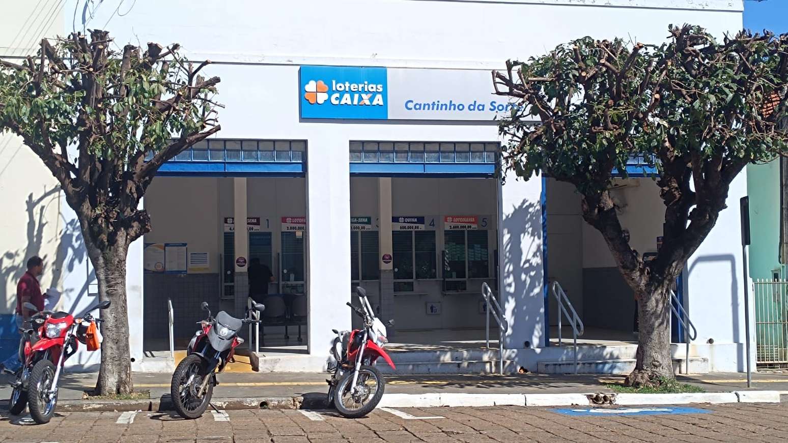 Fachada da Lot&eacute;rica Cantinho da Sorte, em Presidente Venceslau (SP) de de onde saiu bol&atilde;o vencedor de pr&ecirc;mio de R$ 101 milh&otilde;es da Mega-Sena