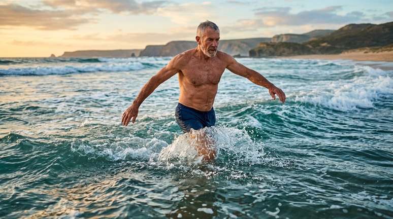 Nem caminhar nem nadar: o melhor exercício para fazer na praia, recomendado para pessoas com mais de 60 anos