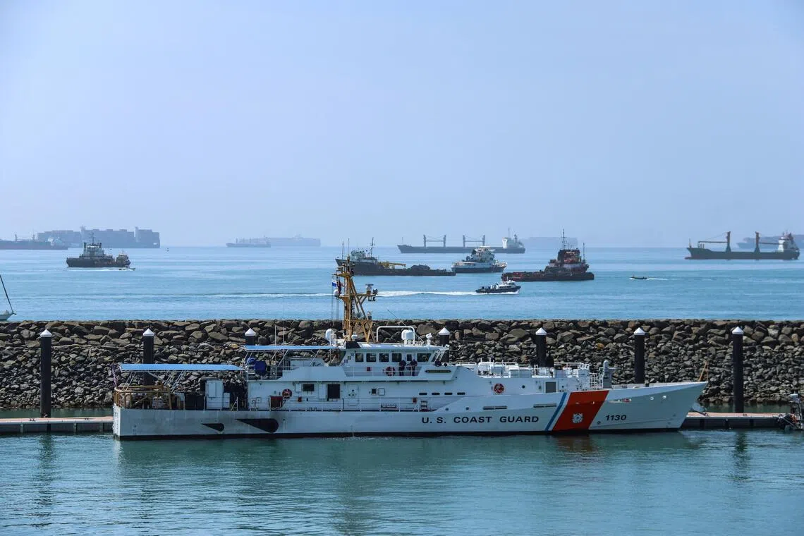 The US Coast Guard has asked for advance notice if any of those ships plan to come into a US port.