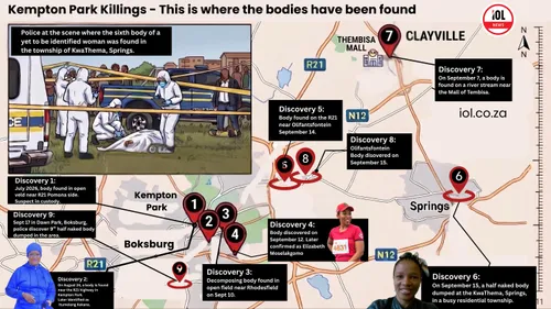 Gauteng police have discovered at least nine bodies in the Kempton Park killings saga which has befallen the people of Ekurhuleni.