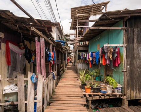 A slum in Belem City, Brazil