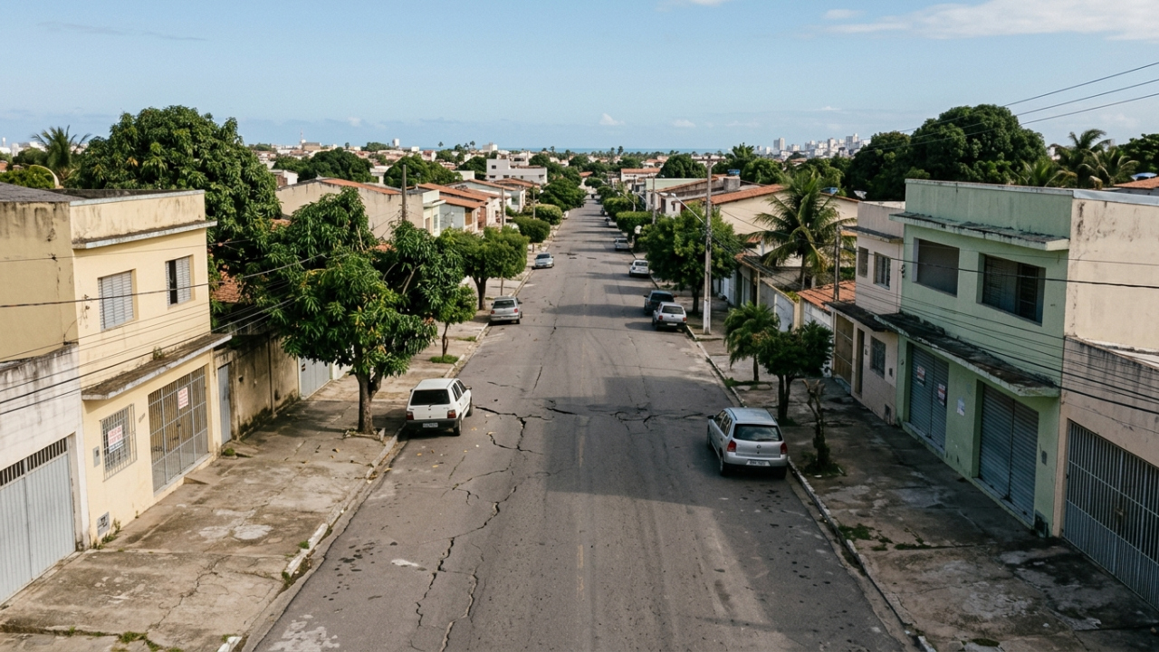 O bairro de Maceió que foi evacuado quando o chão começou a afundar sobre minas de sal-gema, 60 mil pessoas saíram de casa, e as ruas viraram cidade fantasma com semáforo funcionando
