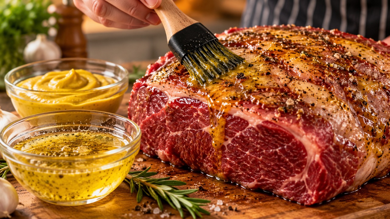 Antes de assar, passe estes dois ingredientes na carne: ela ficará suculenta por dentro e com uma casquinha crocante