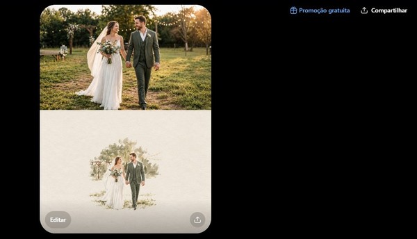 Ilustrações de casamento com ChatGPT em estilo aquarela: saiba como fazer