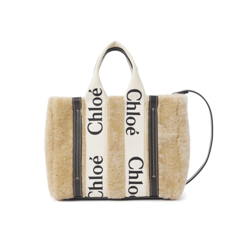 A shearling tote from Chloé for the year’s cosiest months. Photo: Handout