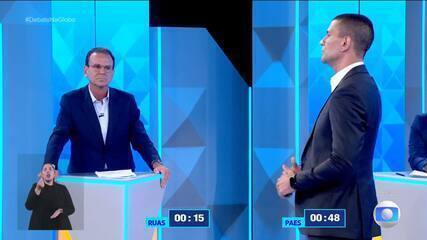 Debate RJ: Douglas Ruas (PL) pergunta para Eduardo Paes (PSD) sobre atendimento a pessoas com autismo