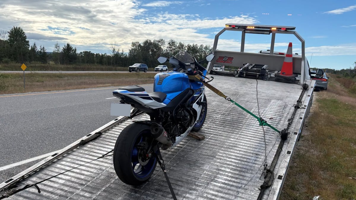 This motorcycle was seized after reaching 207 km/h on provincial highway: OPP