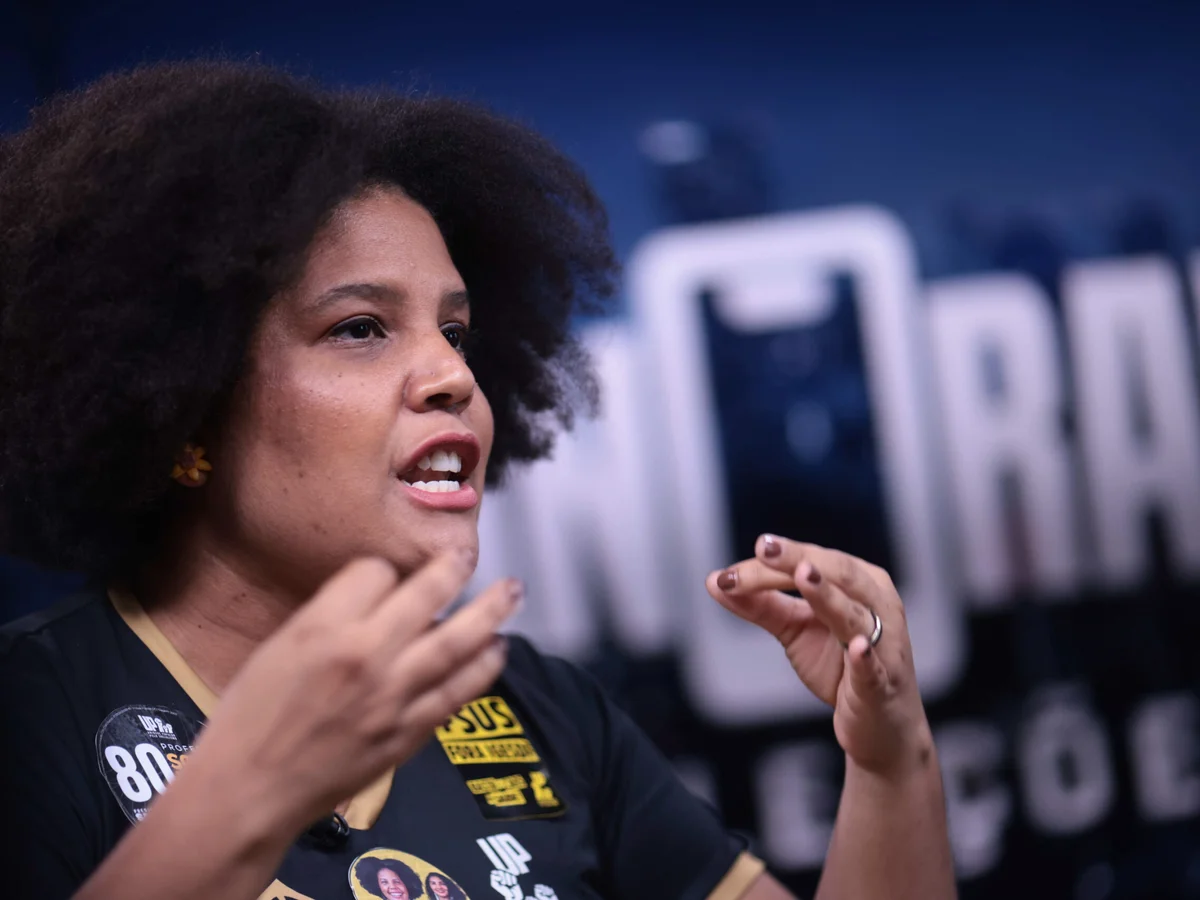 Samara Martins defende soberania no debate Metrópoles/Inteligência Ltda