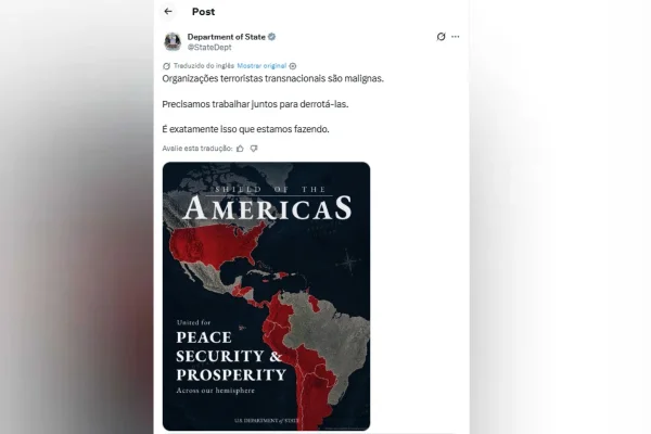 EUA põe Brasil em mapa de “combate ao terrorismo” nas Américas e apaga post - destaque galeria