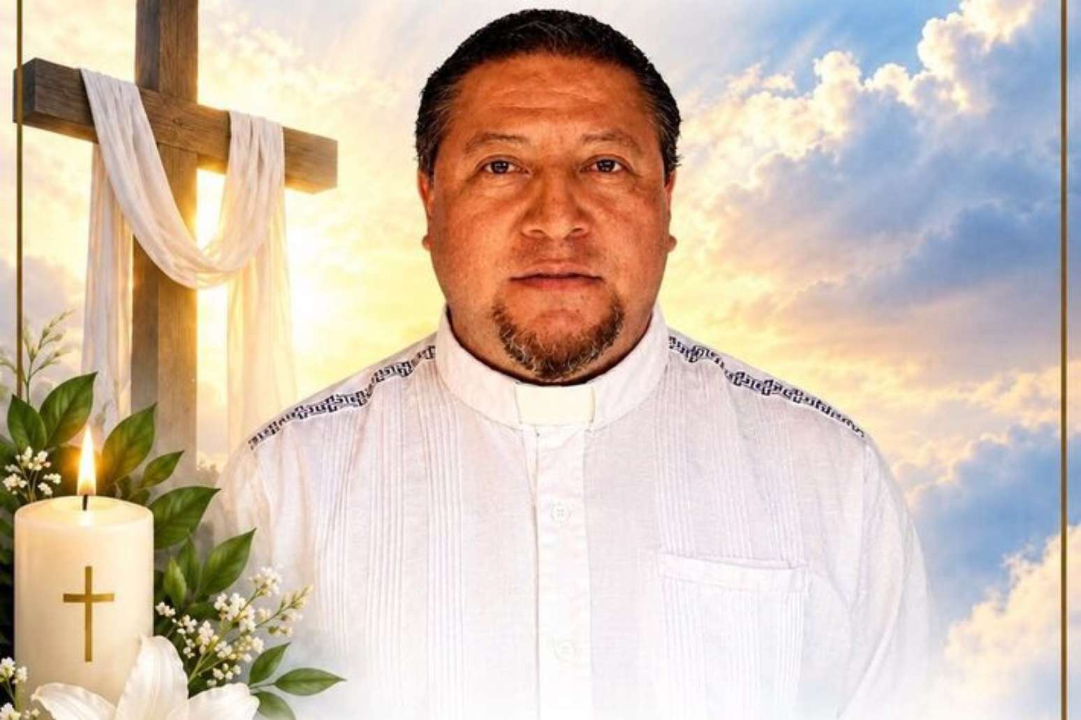 O sacerdote Román de la Cruz Hernández foi morto a tiros.