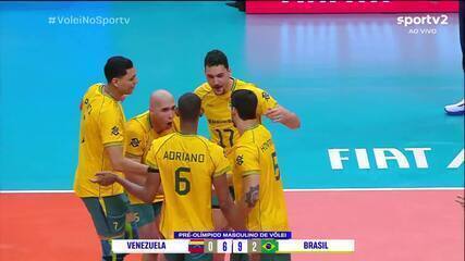 Brasil 3 X 0 Venezuela | Melhores momentos | 4ª rodada | Pré-Olímpico de Vôlei Masculino