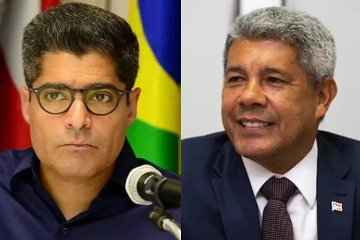imagem colorida de acm neto e jerônimo rodrigues, candidatos ao governo da bahia