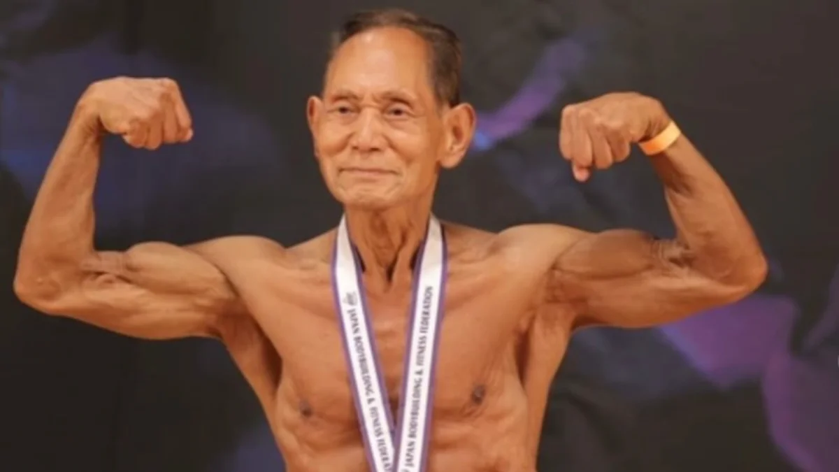 Aos 90, japonês vence campeonato de fisiculturismo e mira novos recordes