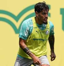 Gustavo Gómez e Flaco López em treino do Palmeiras – Foto: Cesar Greco/Palmeiras / Jogada10