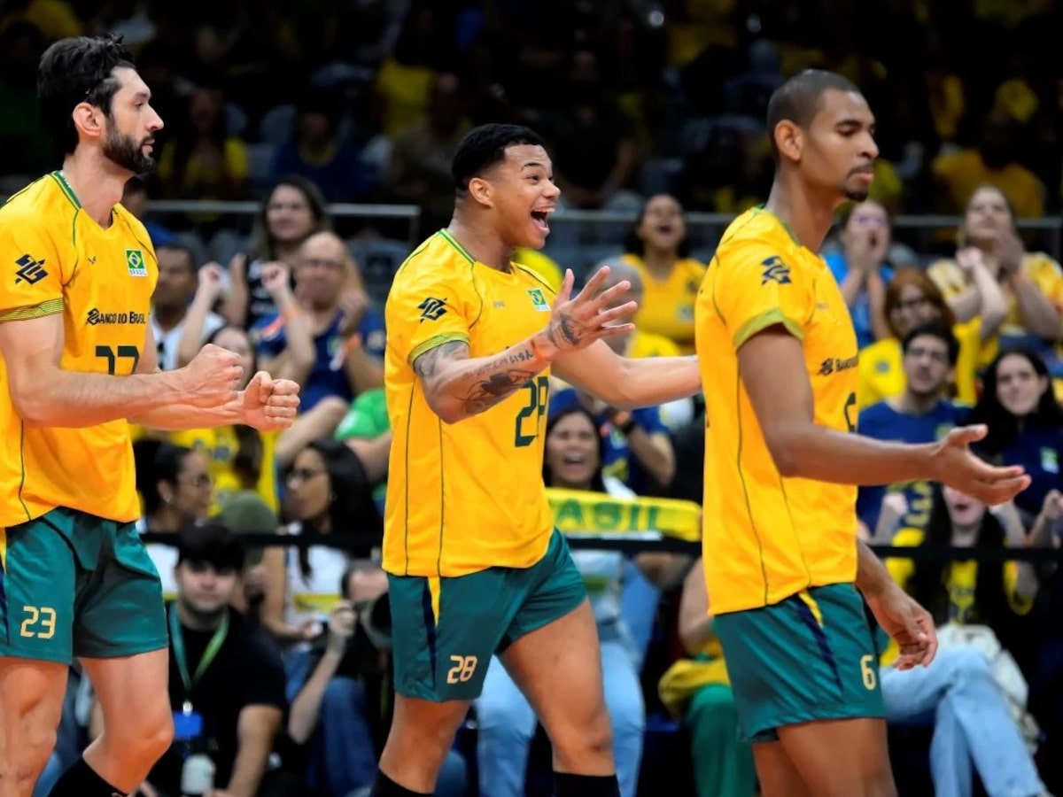 Brasil vence no Sul-Americano Masculino de Vôlei e decide vaga na Olimpíada diante da Argentina
