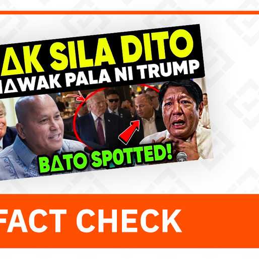 FACT CHECK: No basis for claim that Bato Dela Rosa is under Trump’s protection