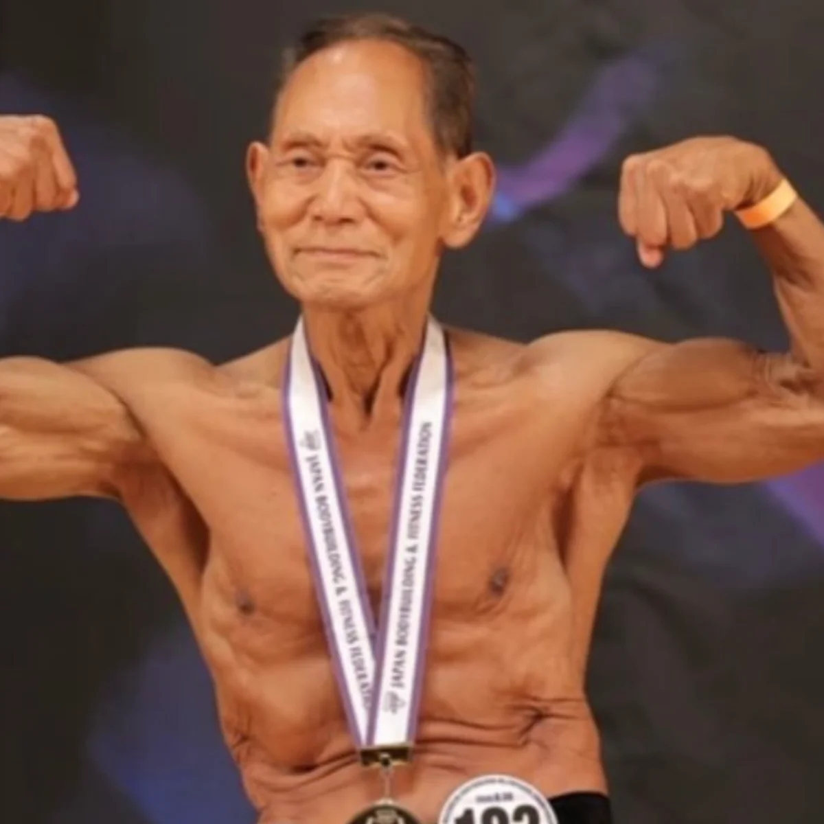 Aos 90, japonês vence campeonato de fisiculturismo e mira novos recordes