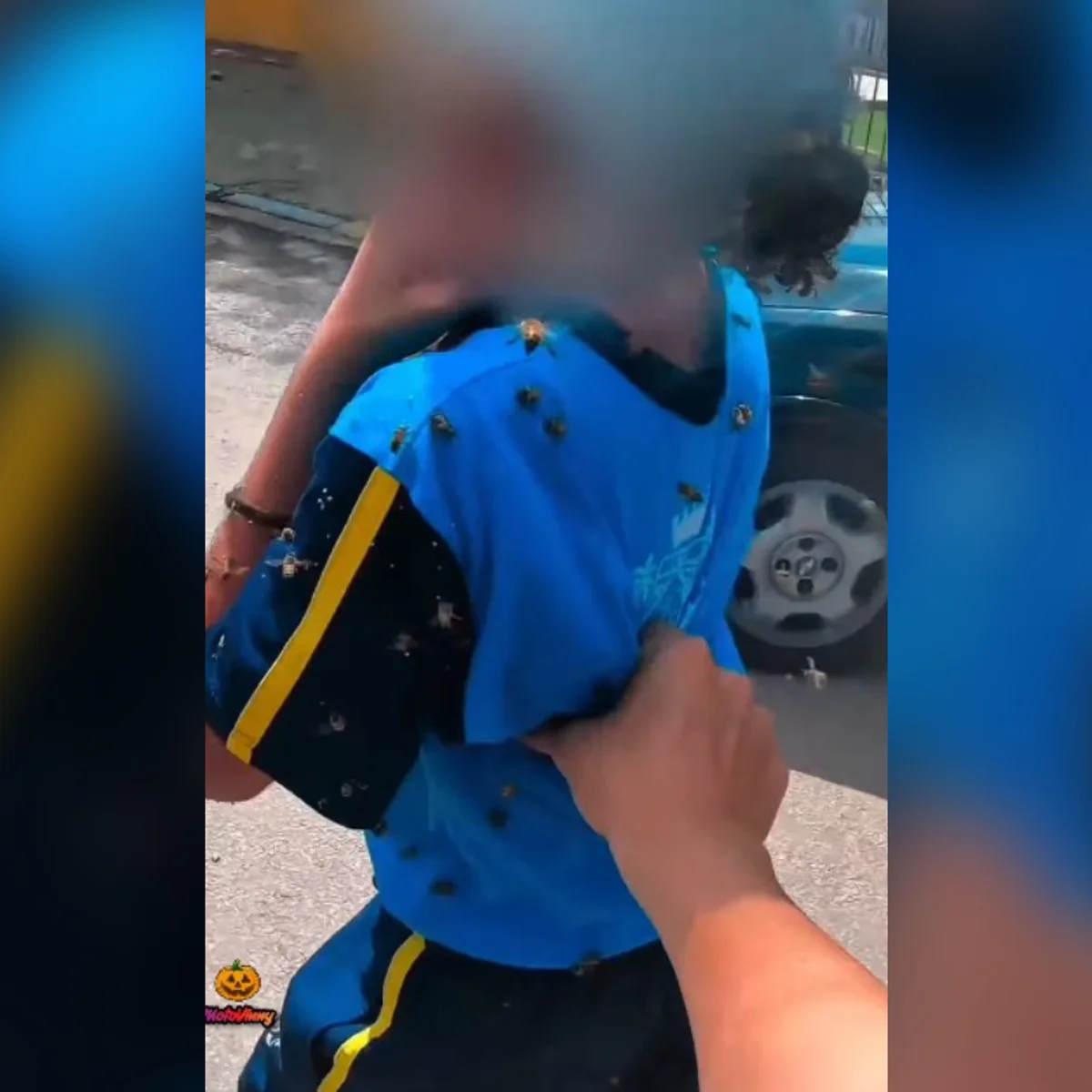 Motoboy que salvou criança de ataque de abelhas vira herói nas redes