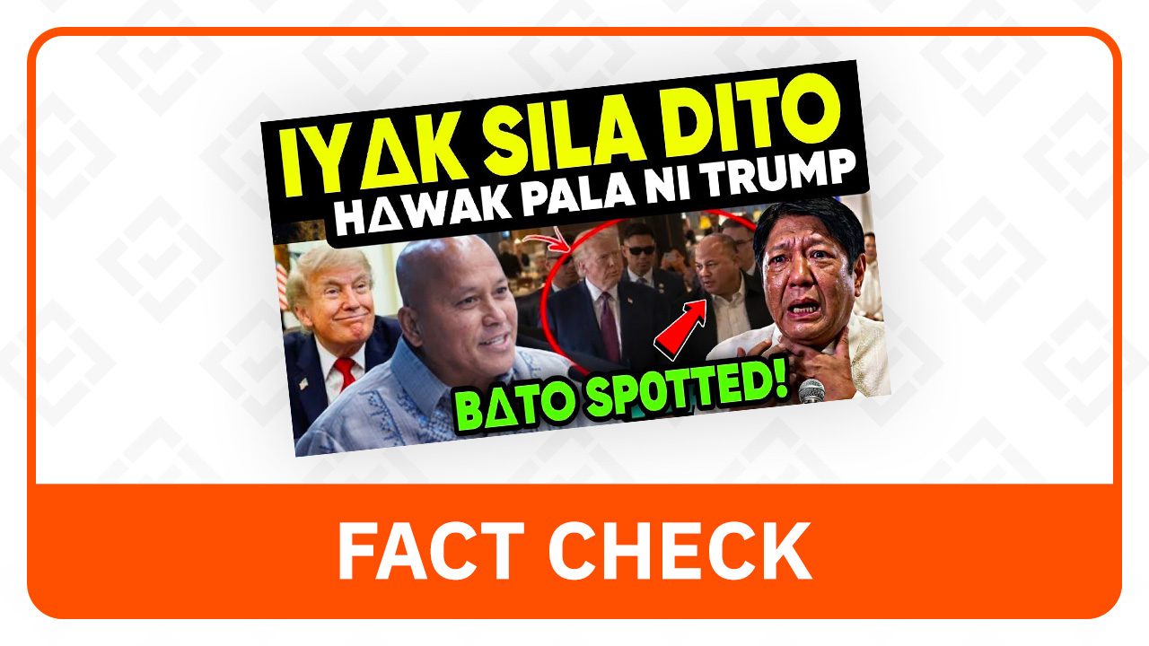 FACT CHECK: No basis for claim that Bato Dela Rosa is under Trump’s protection