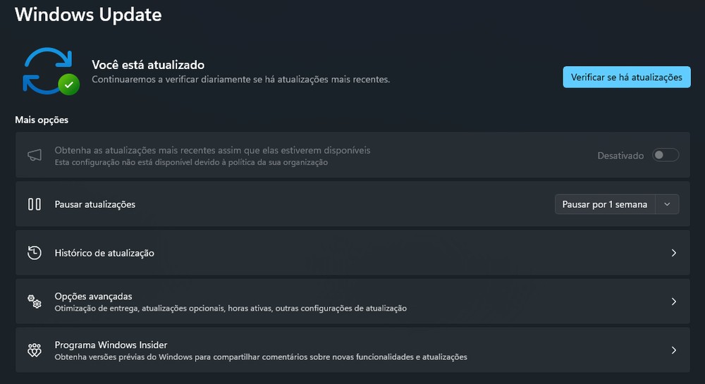 Drivers são atualizados automaticamente ao atualizar o sistema — Foto: Reprodução/Harley Nascimento