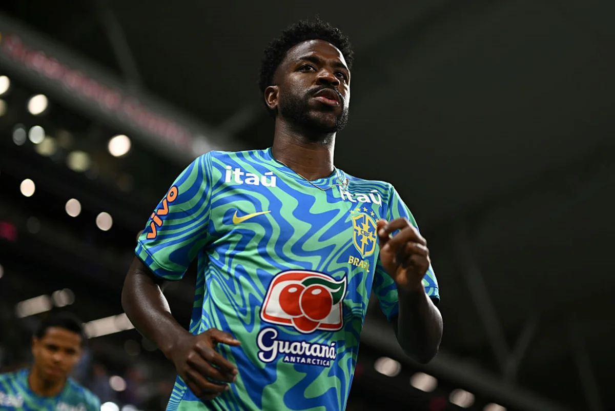 Imagem colorida de Vini Jr. em brasil x australia- Metrópoles
