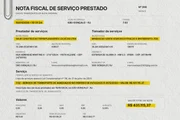 Nota fiscal elaborada pela editoria de Artes do Metrópoles com as informações do documento original