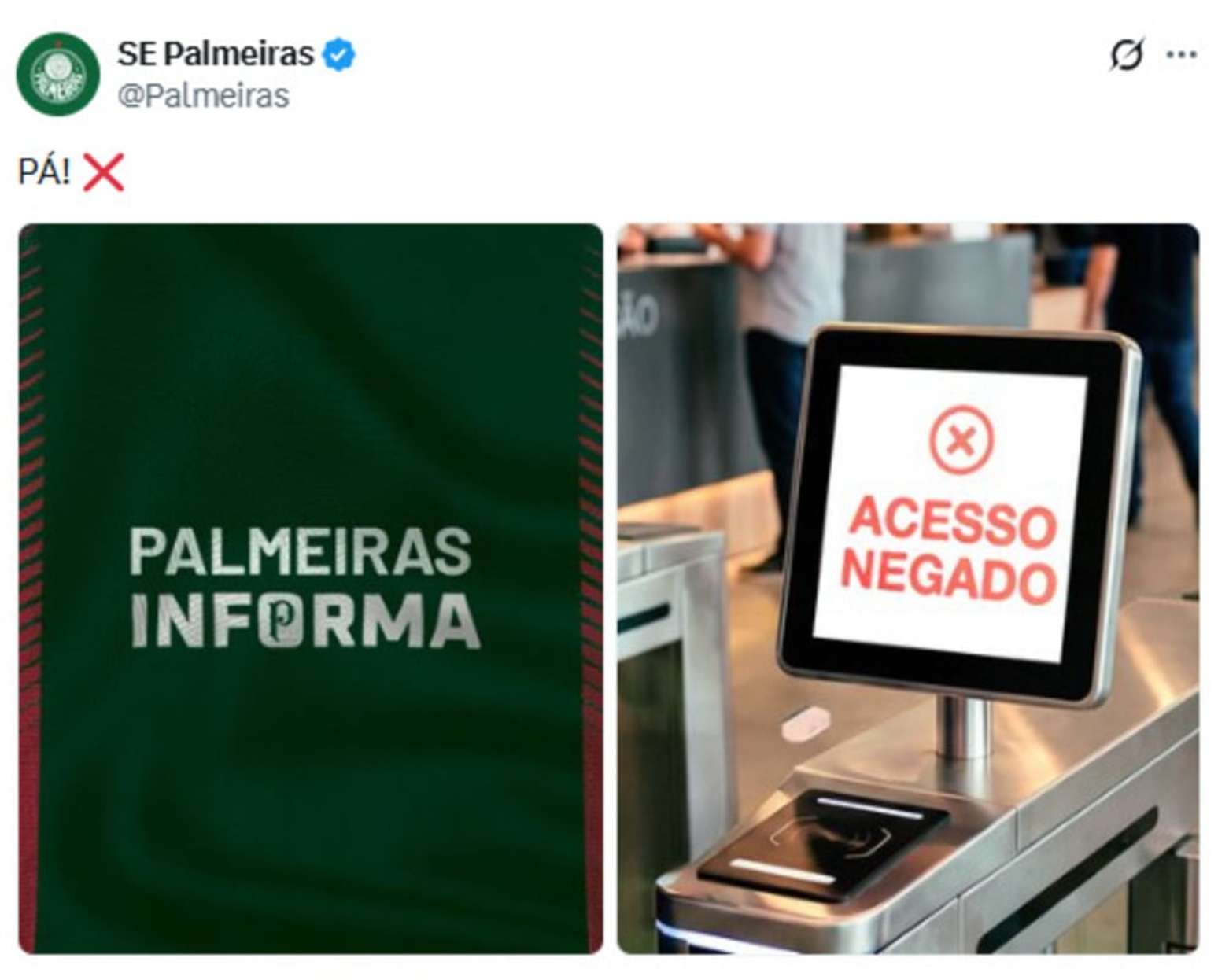 Palmeiras provoca ap&oacute;s elimina&ccedil;&atilde;o do Corinthians na Libertadores &ndash;