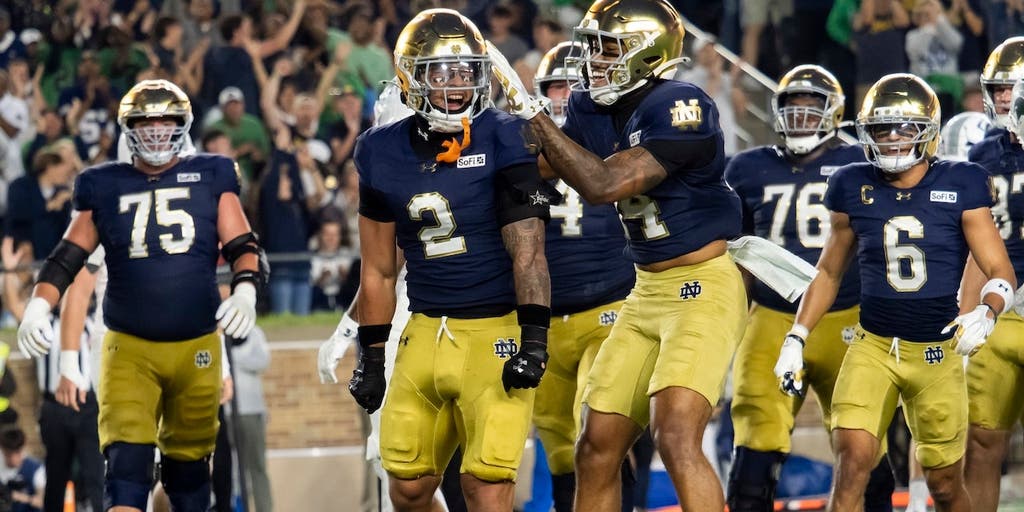 O futebol de Notre Dame limita o Michigan State a 167 jardas totais em vitória em casa por 27-10