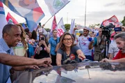 Primeira-dama Janja Lula da Silva esteve Ato do Comitê em apoio à candidatura do presidente Lula