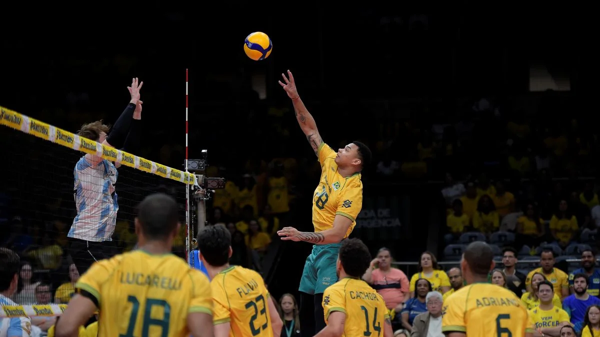Vôlei: Brasil bate Argentina, leva Sul-Americano e garante vaga em LA 2028