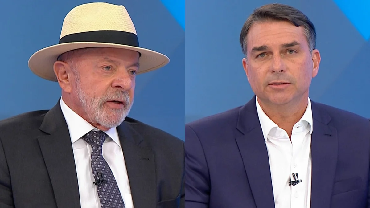 AtlasIntel: Lula tem 44,1% no 1º turno e Flávio Bolsonaro encosta com 41,7%