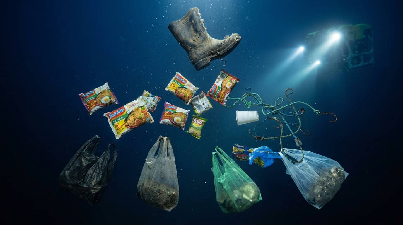 Lixo no oceano/poluição marinha