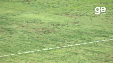 Condição precária do gramado chama atenção em Ponte x CRB