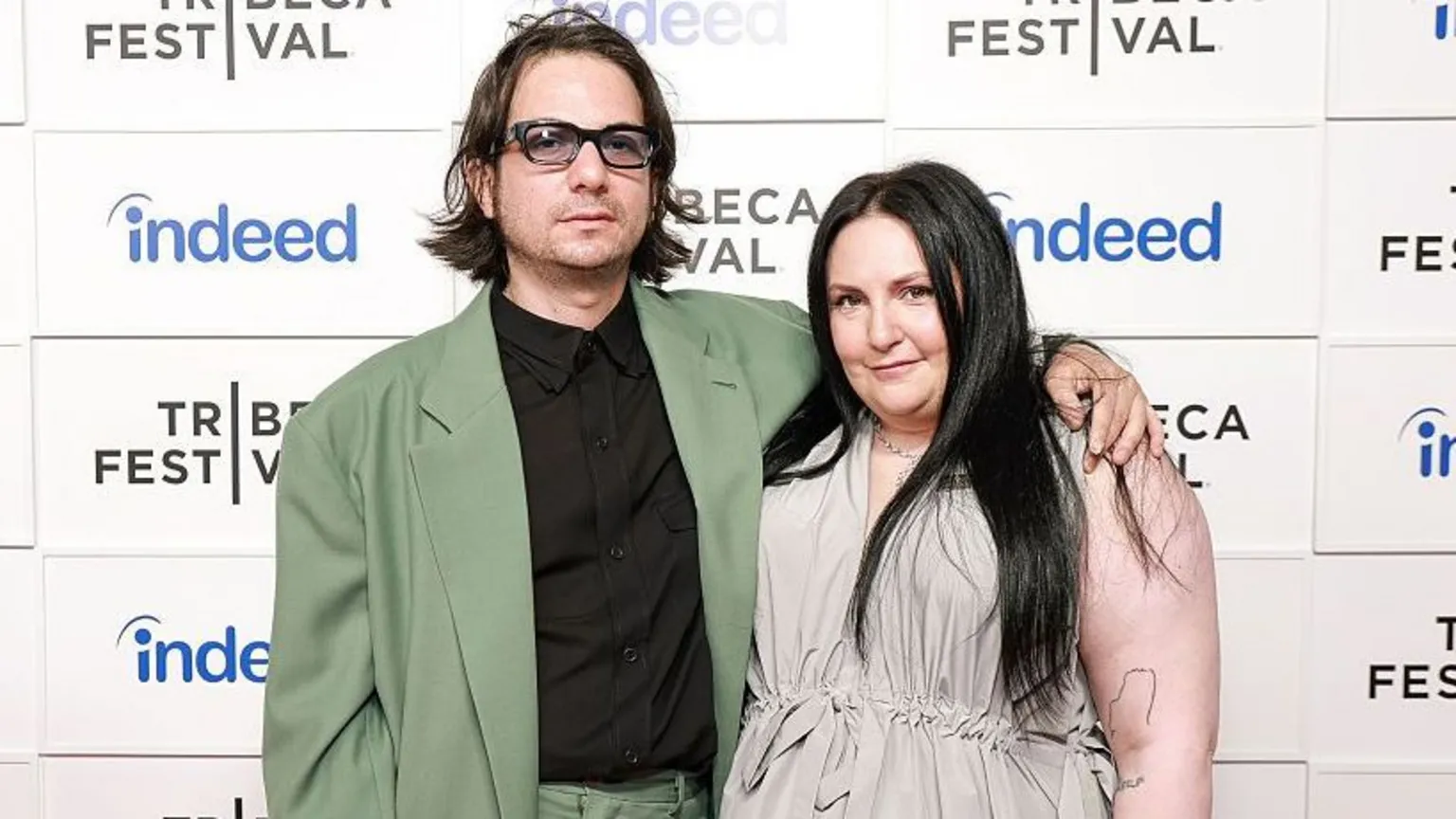 Getty Images Luis Felber and Lena Dunham attend "Storytellers: Lena Dunham with Michelle Buteau" during the 2025 Tribeca Festival at Spring Studios on June 14, 2025 in New York City.
