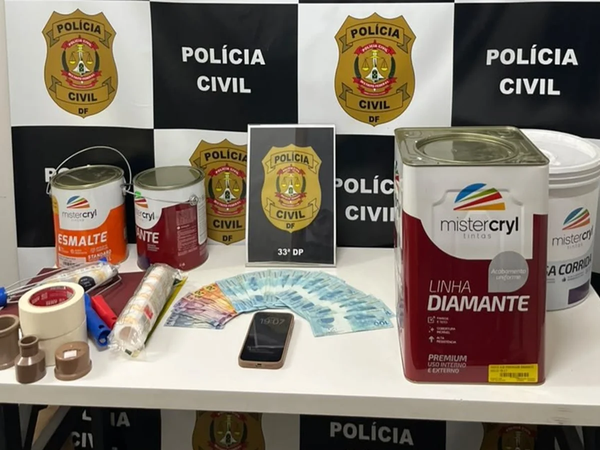 Homem é preso no DF após comprar materiais de construção com notas falsas