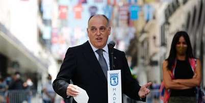 Javier Tebas, presidente da LaLiga, reprova poss&iacute;vel pena de 12 jogos a Andrada ap&oacute;s soco em rival Foto: Reprodu&ccedil;&atilde;o/ @javier.tebas via Instagram / Estad&atilde;o