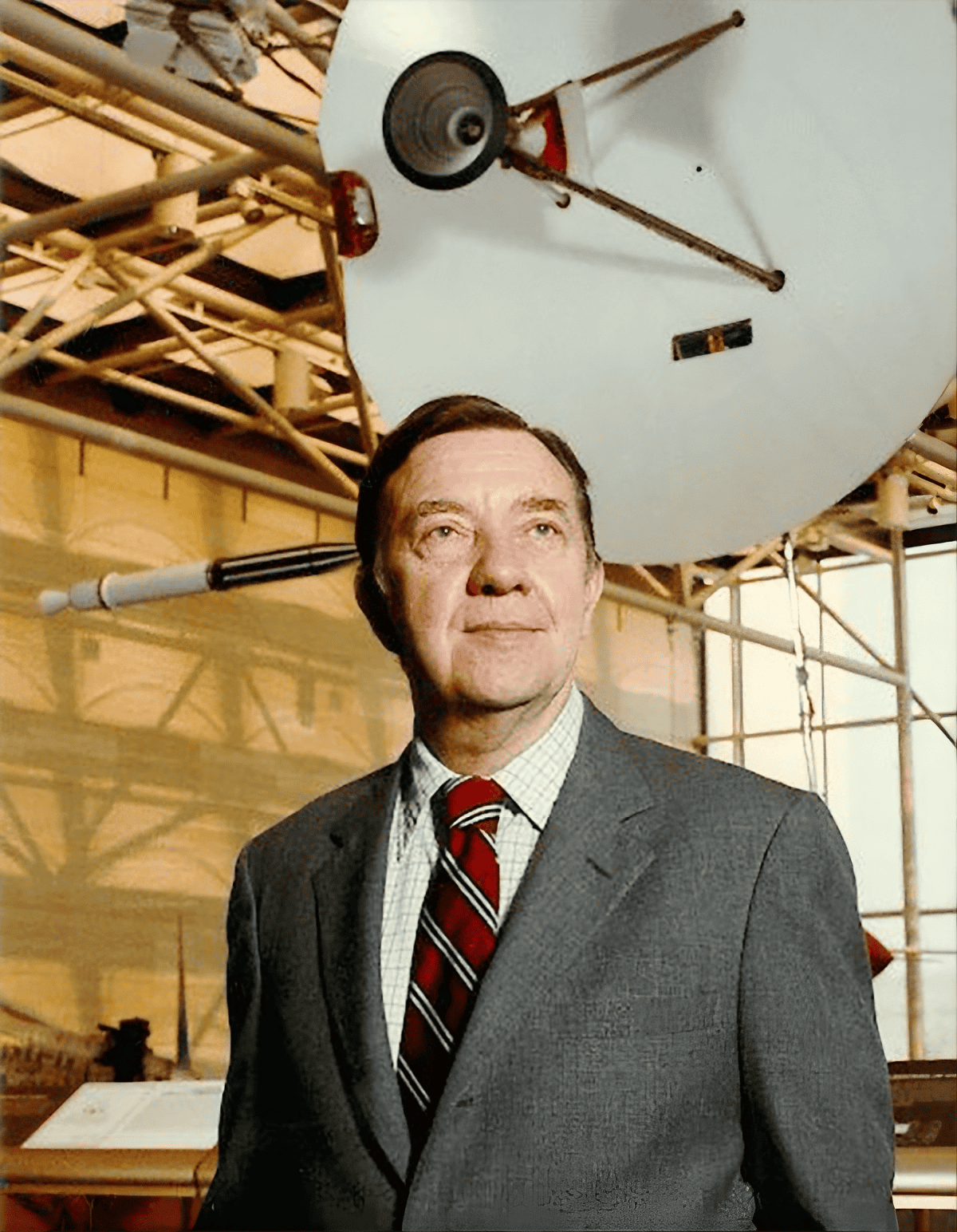 James Van Allen no Museu Smithsonian em 1977.