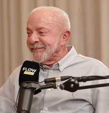 Lula dá entrevista ao Flow Podcast, nesta quinta-feira, 1º Foto: Reprodução/Youtube