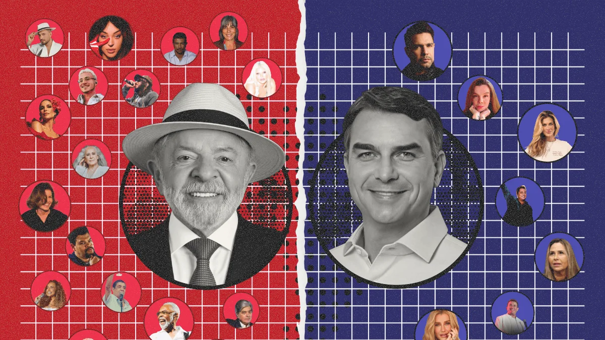 Infográfico: veja famosos que declararam apoio aos candidatos à Presidência