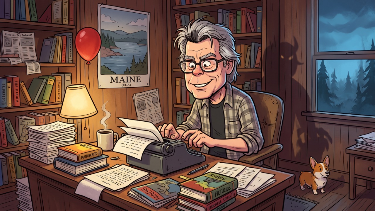 Citação do dia de Stephen King: “Talento é mais barato que sal de cozinha. O que separa o talentoso do bem-sucedido é…”