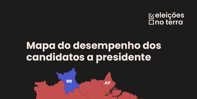 Mapa do desempenho dos candidatos a presidente nos Estados Foto: Arte/Terra